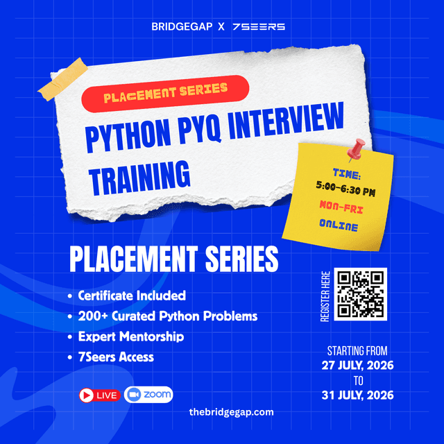 Placement Bootcamp Series — Python PYQ Interview Training